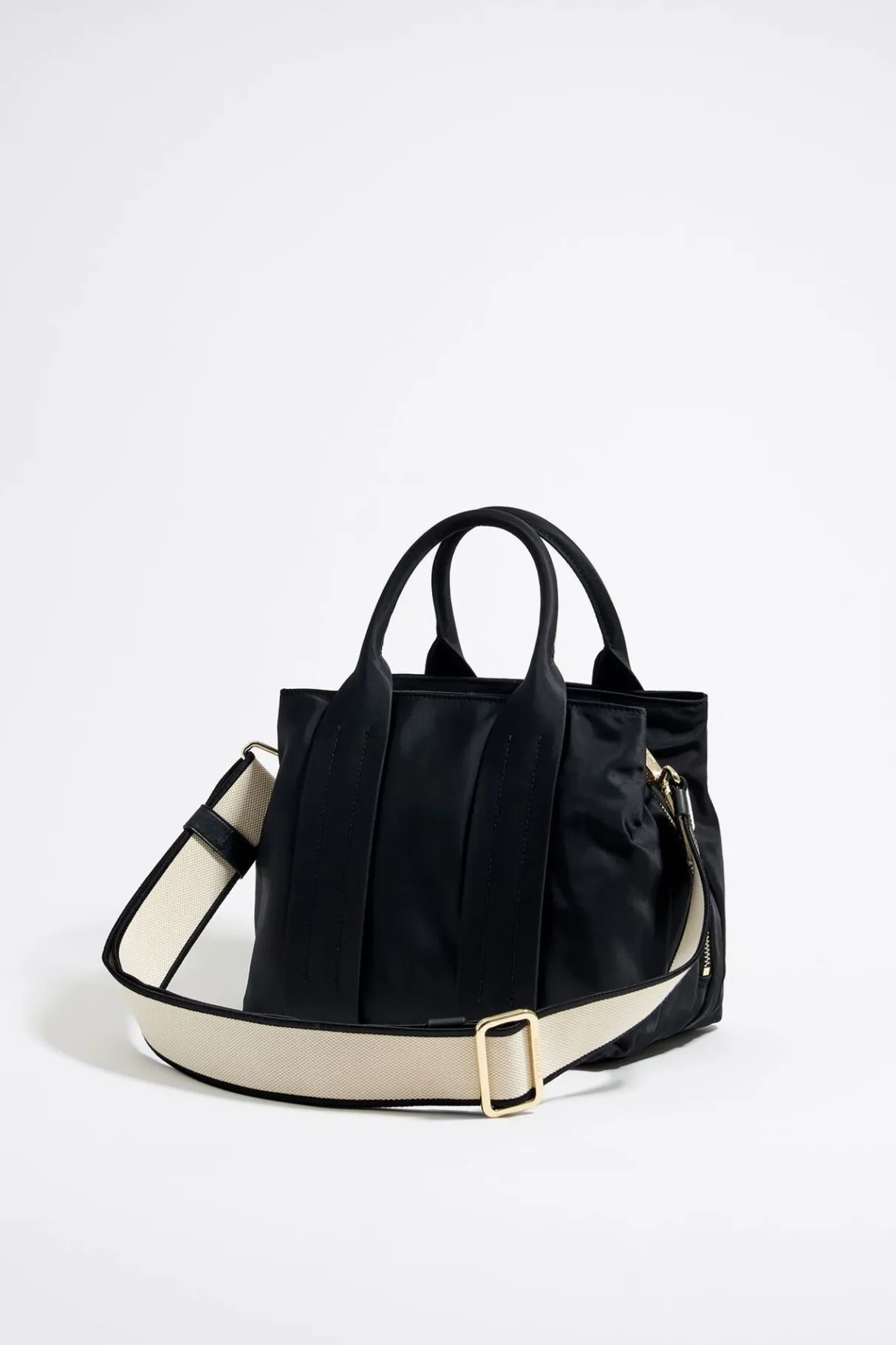 Mujer BIMBA Y LOLA Bolsos Nylon<Bolso De Mano Mediano Nylon Negro