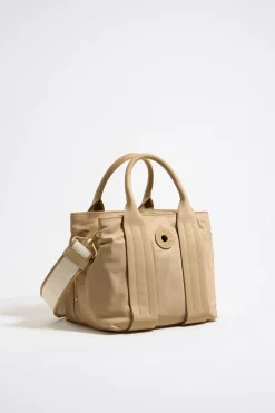 Mujer BIMBA Y LOLA Bolsos Nylon<Bolso De Mano Mediano Nylon Tostado