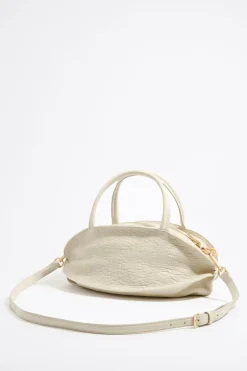 Mujer BIMBA Y LOLA Bolsos Piel<Bolso De Mano Pelota Grande Piel Hueso