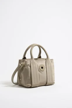 Mujer BIMBA Y LOLA Bolsos Nylon<Bolso De Mano Pequeno Nylon Caqui Claro