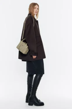 Mujer BIMBA Y LOLA Bolsos Nylon<Bolso De Mano Pequeno Nylon Caqui Claro