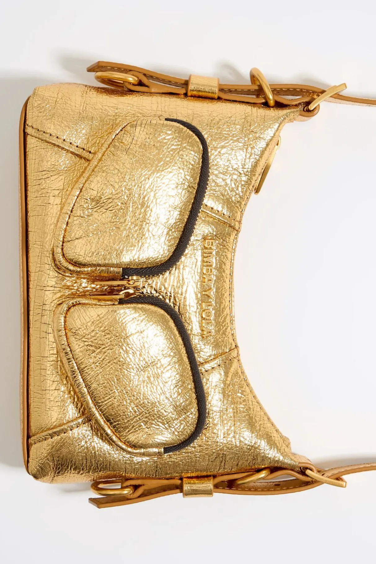 Mujer BIMBA Y LOLA Bolsos Pocket<Bolso Hobo Pocket Mini Piel Dorado