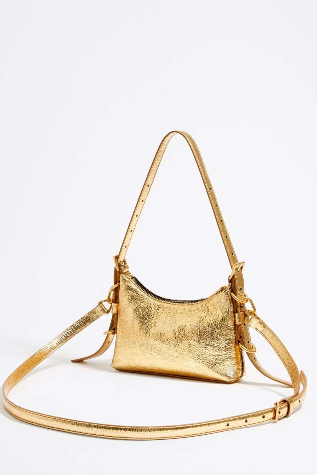 Mujer BIMBA Y LOLA Bolsos Pocket<Bolso Hobo Pocket Mini Piel Dorado