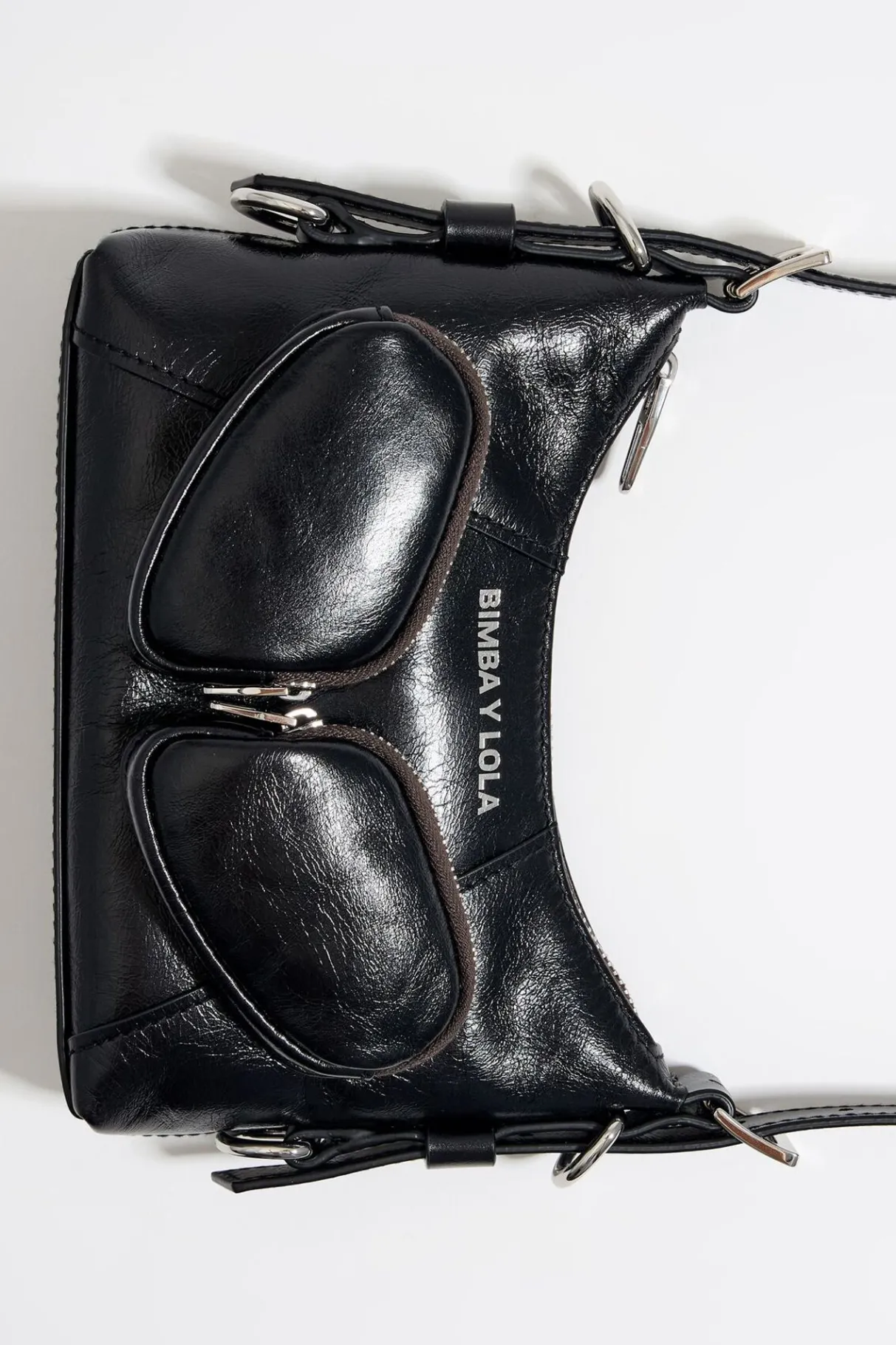 Mujer BIMBA Y LOLA Bolsos Piel<Bolso Hobo Pocket Mini Piel Negro