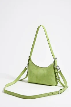 Mujer BIMBA Y LOLA Bolsos Pocket<Bolso Hobo Pocket Mini Piel Swarovski Pistacho