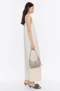 Mujer BIMBA Y LOLA Bolsos Pocket<Bolso Hobo Pocket Mini Piel Swarovski Piedra