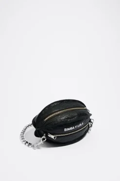 Mujer BIMBA Y LOLA Bolsos Piel<Bolso Pelota Pequeno Piel Negro