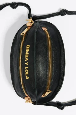 Mujer BIMBA Y LOLA Bolsos Piel<Bolso Pelota Pequeno Piel Negro