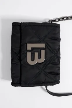 Mujer BIMBA Y LOLA Bolsos Nylon<Bolso Pequeno Solapa Negro