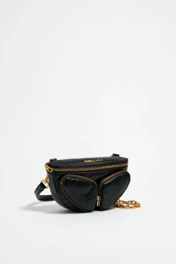Mujer BIMBA Y LOLA Bolsos Pocket<Bolso Rinonera Pocket Mini Piel Negro