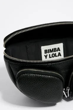 Mujer BIMBA Y LOLA Bolsos Pocket<Bolso Rinonera Pocket Mini Piel Negro
