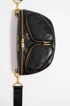 Mujer BIMBA Y LOLA Bolsos Pocket<Bolso Rinonera Pocket Pequeno Piel Negro