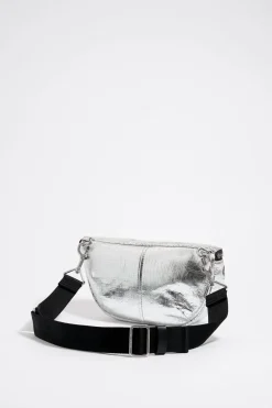 Mujer BIMBA Y LOLA Bolsos Pocket<Bolso Rinonera Pocket Pequeno Piel Plateado