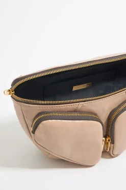 Mujer BIMBA Y LOLA Bolsos Pocket<Bolso Rinonera Pocket Pequeno Piel Camel