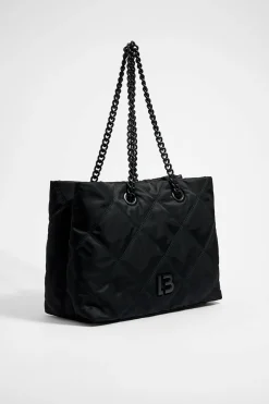 Mujer BIMBA Y LOLA Bolsos Nylon<Bolso Shopper Grande Negro