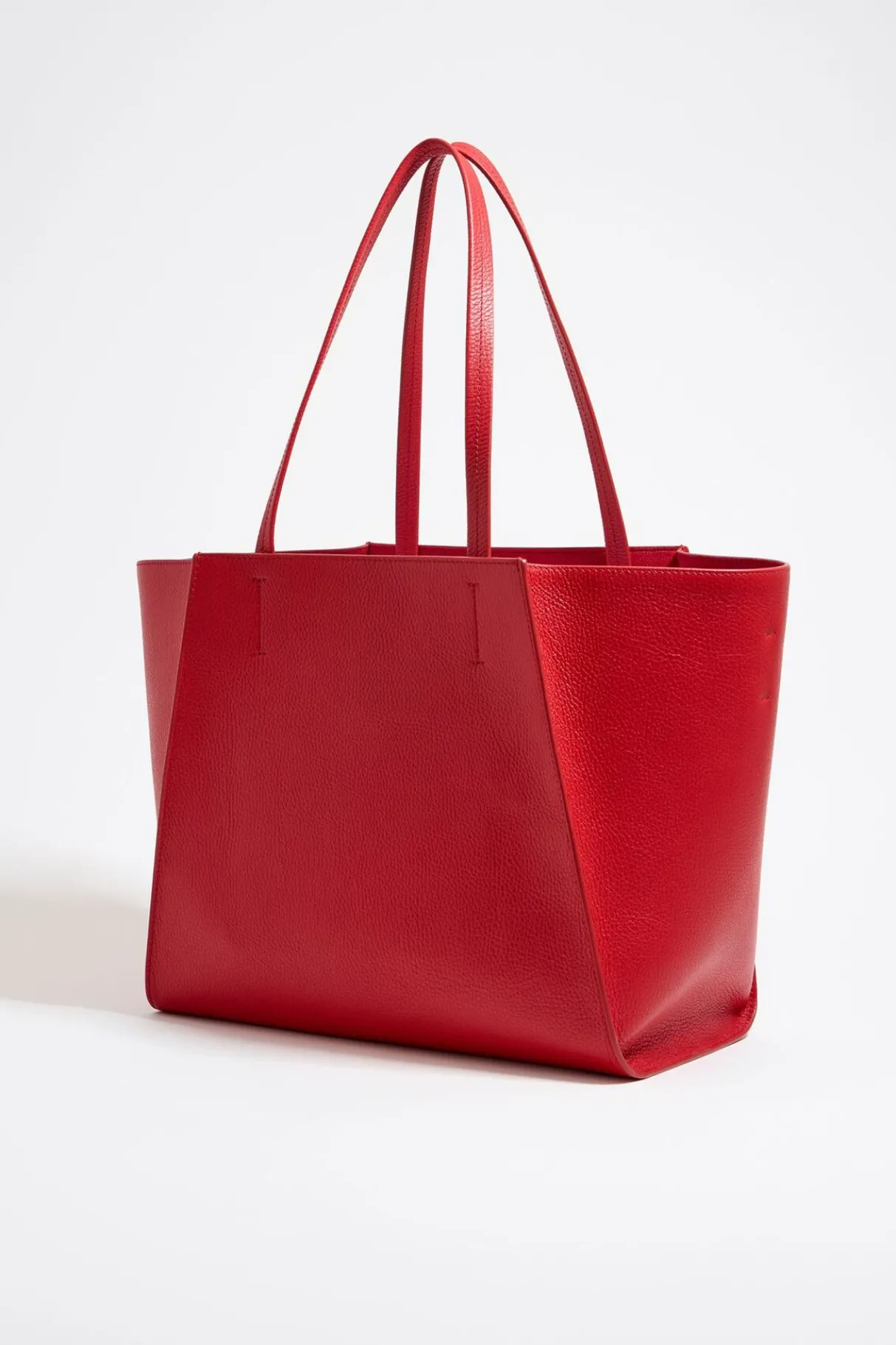 Mujer BIMBA Y LOLA Bolsos Piel<Bolso Shopper Grande Piel Rojo