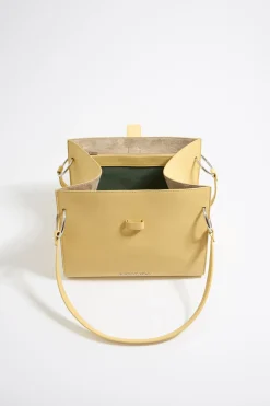 Mujer BIMBA Y LOLA Bolsos Piel<Bolso Shopper Grande Piel Amarillo Topacio
