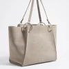 Mujer BIMBA Y LOLA Bolsos Piel<Bolso Shopper Grande Piel Piedra