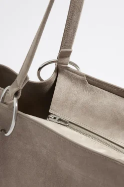 Mujer BIMBA Y LOLA Bolsos Piel<Bolso Shopper Grande Piel Piedra