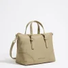 Mujer BIMBA Y LOLA Bolsos Nylon<Bolso Shopper Mediano Caqui Claro