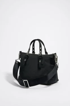 Mujer BIMBA Y LOLA Bolsos Nylon<Bolso Shopper Mediano Negro