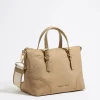 Mujer BIMBA Y LOLA Bolsos Nylon<Bolso Shopper Mediano Nylon Tostado