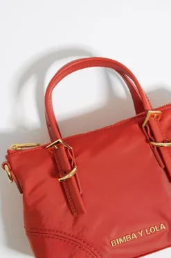 Mujer BIMBA Y LOLA Bolsos Nylon<Bolso Shopper Mini Nylon Coral