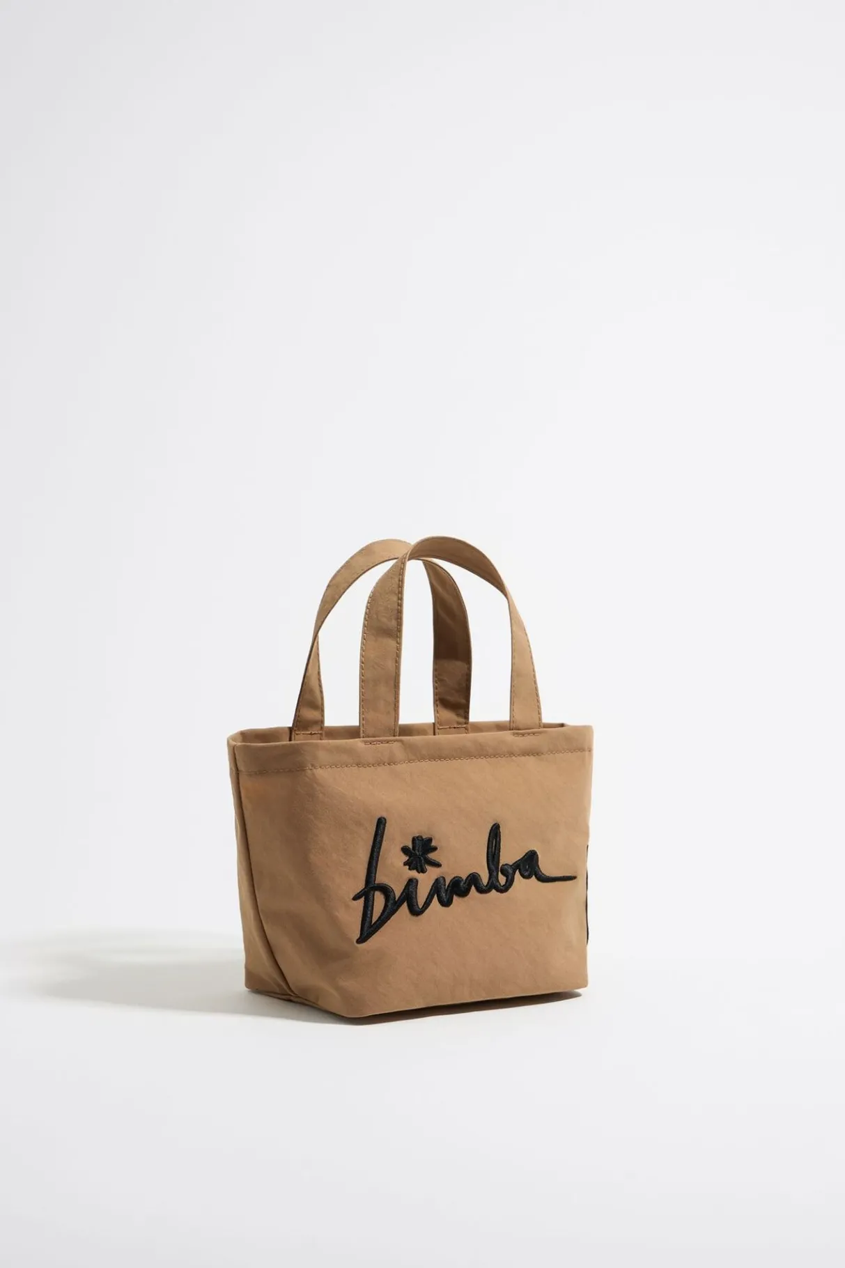 Mujer BIMBA Y LOLA Nylon<Bolso Shopper Mini Nylon Marron