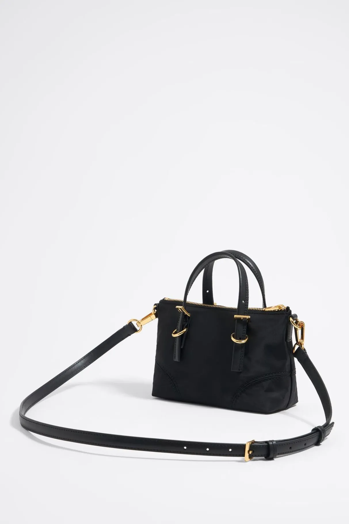 Mujer BIMBA Y LOLA Bolsos Nylon<Bolso Shopper Mini Nylon Negro