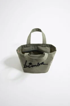 Mujer BIMBA Y LOLA Nylon<Bolso Shopper Mini Nylon Caqui Claro