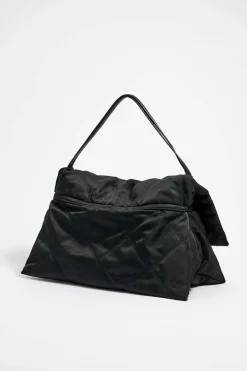 Mujer BIMBA Y LOLA Bolsos Nylon<Bolso Solapa Mediano Negro