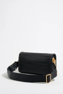 Mujer BIMBA Y LOLA Bolsos Nylon<Bolso Solapa Mediano Nylon Negro