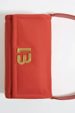 Mujer BIMBA Y LOLA Bolsos Nylon<Bolso Solapa Mediano Nylon Coral