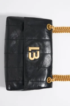 Mujer BIMBA Y LOLA Bolsos Piel<Bolso Solapa Mediano Piel Negro