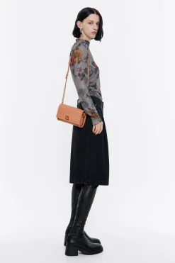 Mujer BIMBA Y LOLA Bolsos Nylon<Bolso Solapa Mini Nylon Arcilla