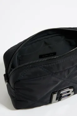 Mujer BIMBA Y LOLA Bolsos Nylon<Bolso Solapa Mini Nylon Acolchado Negro