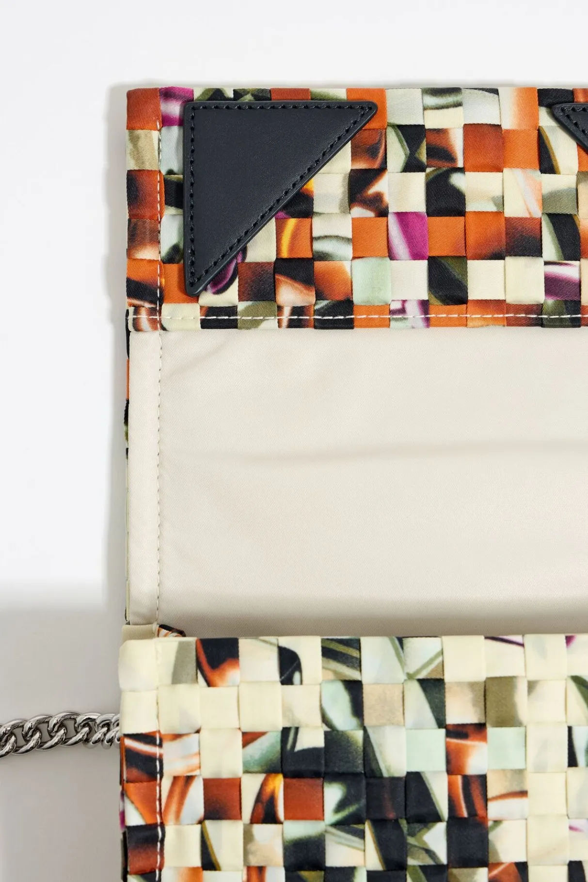 Mujer BIMBA Y LOLA Bolsos Nylon<Bolso Solapa Mini Nylon Trenzado Print Perfume