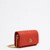 Mujer BIMBA Y LOLA Bolsos Nylon<Bolso Solapa Mini Nylon Trenzado Coral