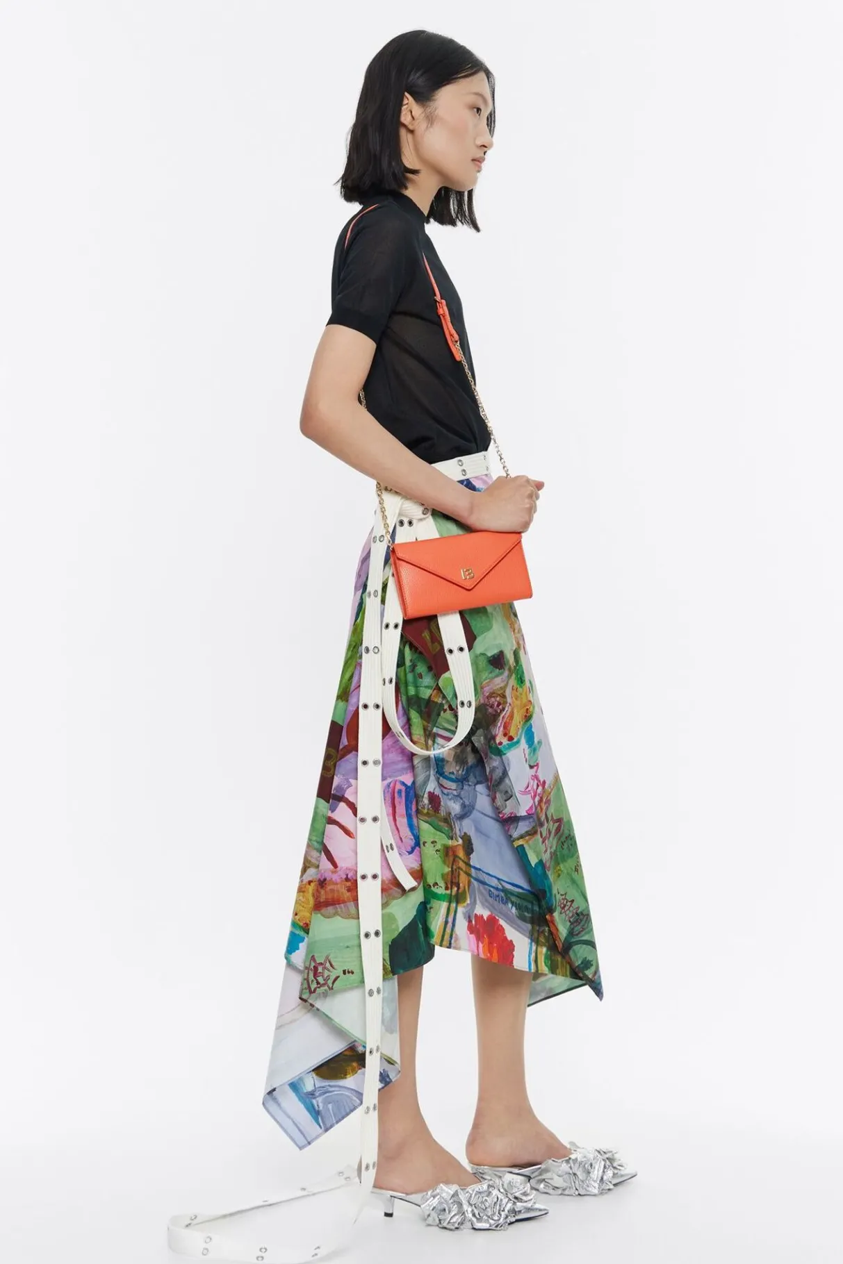 Mujer BIMBA Y LOLA Piel<Bolso Solapa Mini Piel Coral