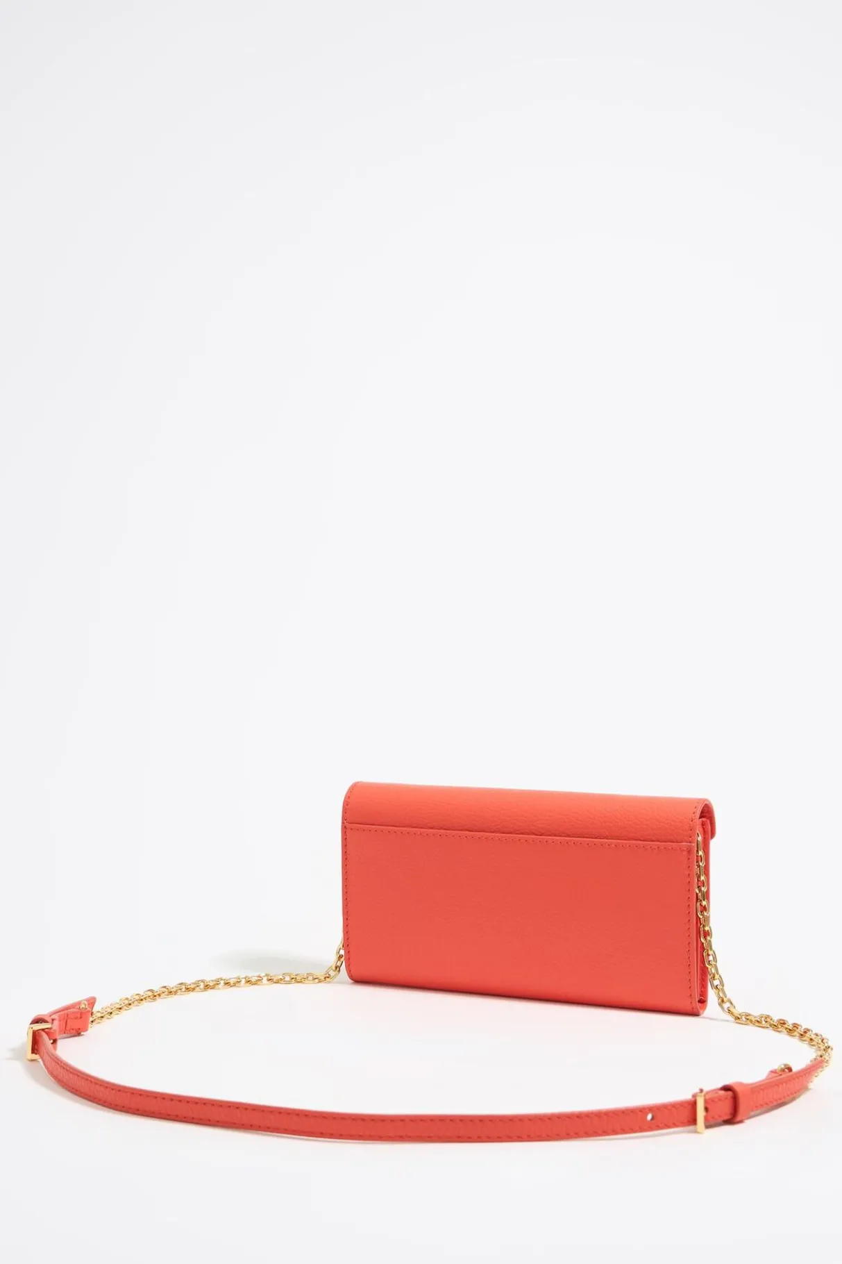 Mujer BIMBA Y LOLA Piel<Bolso Solapa Mini Piel Coral