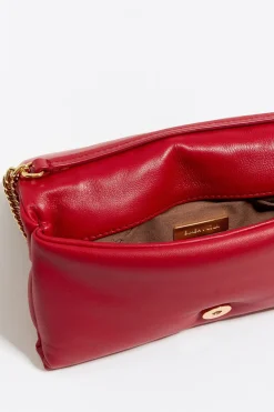 Mujer BIMBA Y LOLA Bolsos Piel<Bolso Solapa Mini Piel Napa Rojo