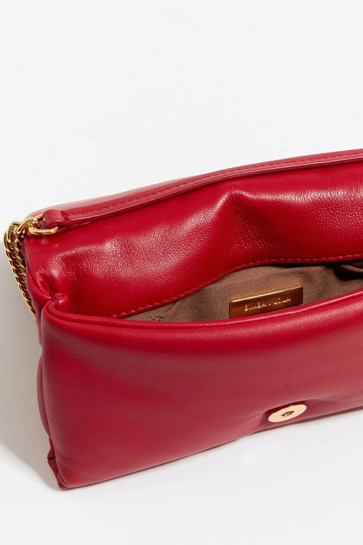 Mujer BIMBA Y LOLA Bolsos Piel<Bolso Solapa Mini Piel Napa Rojo