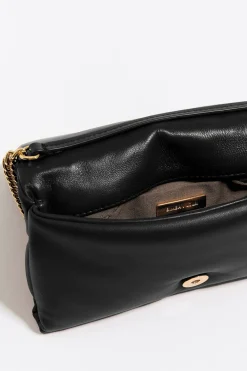 Mujer BIMBA Y LOLA Bolsos Piel<Bolso Solapa Mini Piel Napa Negro