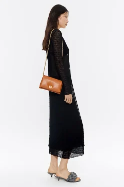 Mujer BIMBA Y LOLA Bolsos Piel<Bolso Solapa Mini Piel Napa Tostado