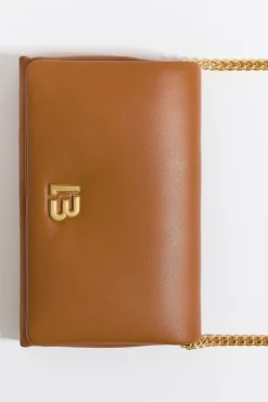 Mujer BIMBA Y LOLA Bolsos Piel<Bolso Solapa Mini Piel Napa Tostado