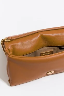 Mujer BIMBA Y LOLA Bolsos Piel<Bolso Solapa Mini Piel Napa Tostado