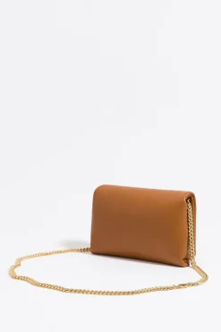 Mujer BIMBA Y LOLA Bolsos Piel<Bolso Solapa Mini Piel Napa Tostado