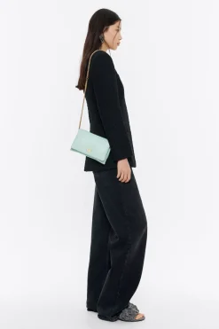 Mujer BIMBA Y LOLA Bolsos Piel<Bolso Solapa Mini Piel Napa Azul Hielo