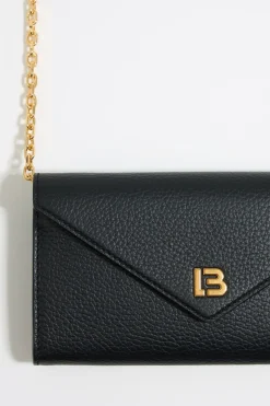 Mujer BIMBA Y LOLA Piel<Bolso Solapa Mini Piel Negro