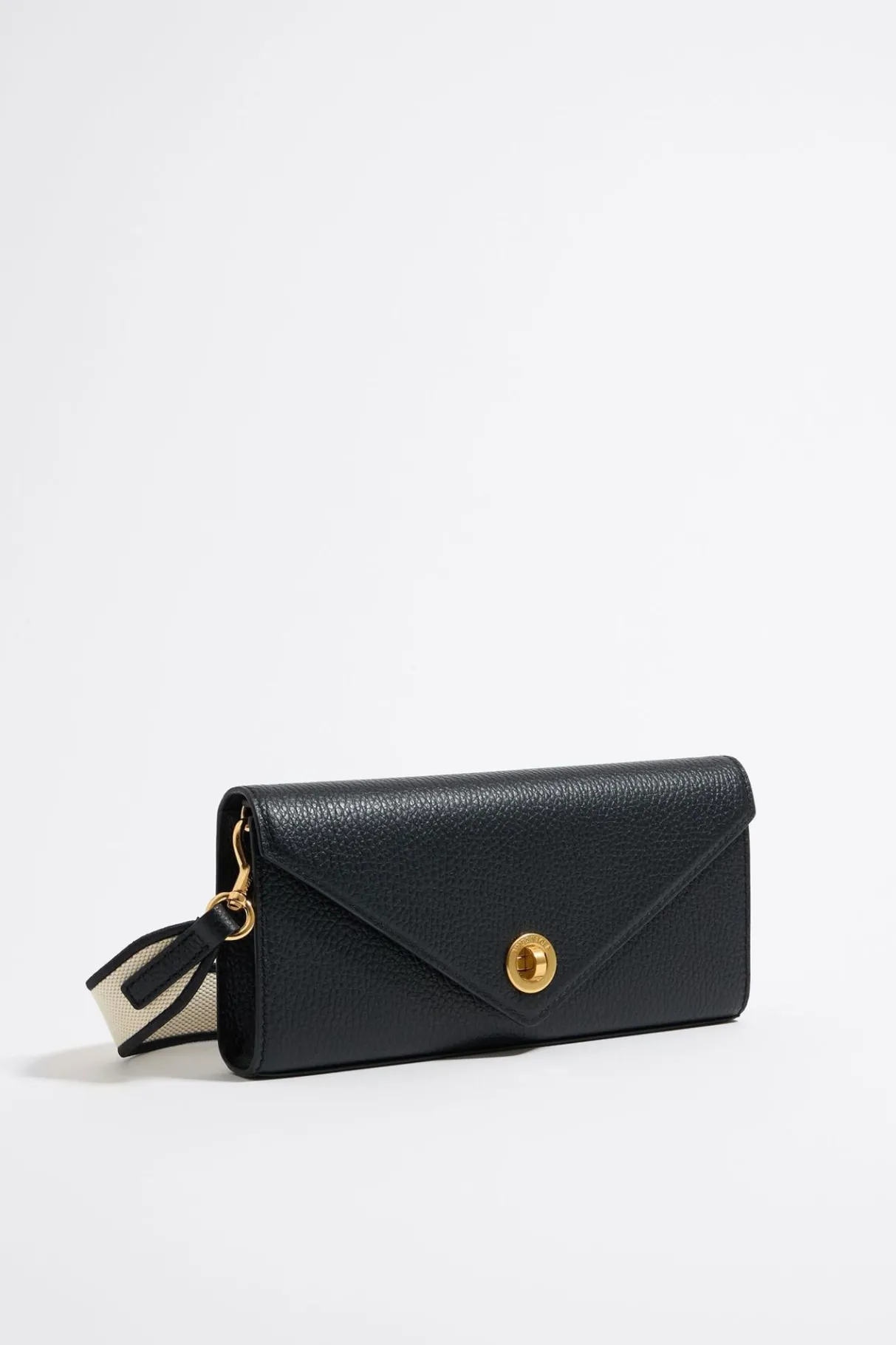 Mujer BIMBA Y LOLA Piel<Bolso Solapa Mini Piel Negro